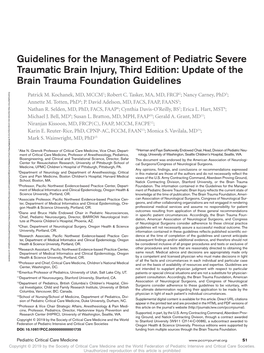 Guidelines for the Management Of