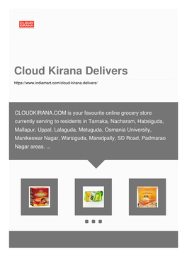Cloud Kirana Delivers