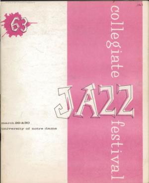 Notre Dame Collegiate Jazz Festival Program, 1963