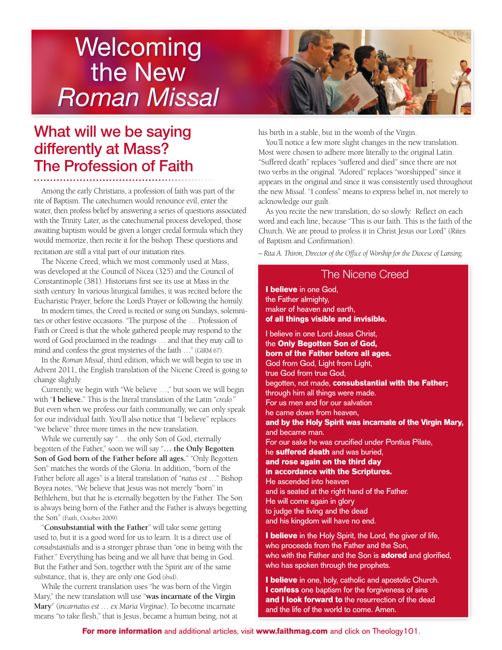 Welcoming the New Roman Missal