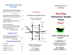 Pho Châu Served with Steam Rice Pho Châu 2C