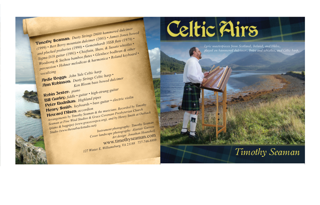 Celtic Airs CD Liner