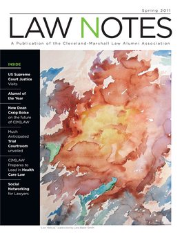 LAW NOTES a Publication of the Clev Eland-Marshall Law Alumni Association