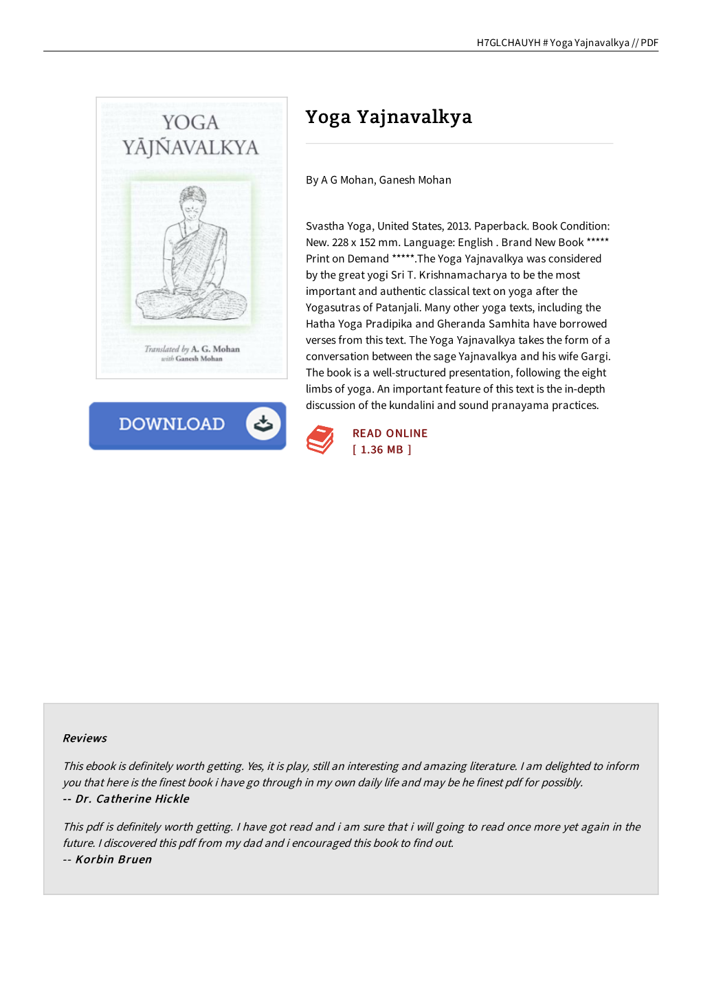 Ebook » Yoga Yajnavalkya « Read