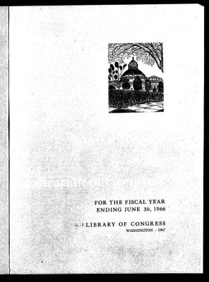 Annual Report of the Librarian of Congress. 1966