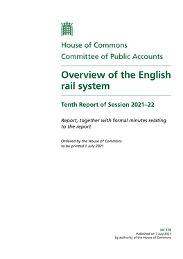 Overview of the English Rail System