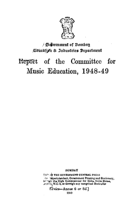 Ltepmt of the Committee for Music Education, 1948-4 9