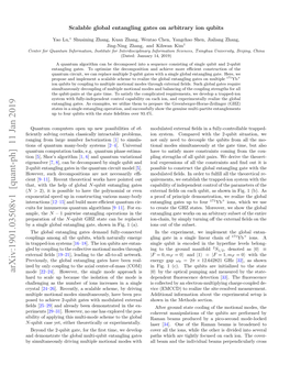 Scalable Global Entangling Gates on Arbitrary Ion Qubits