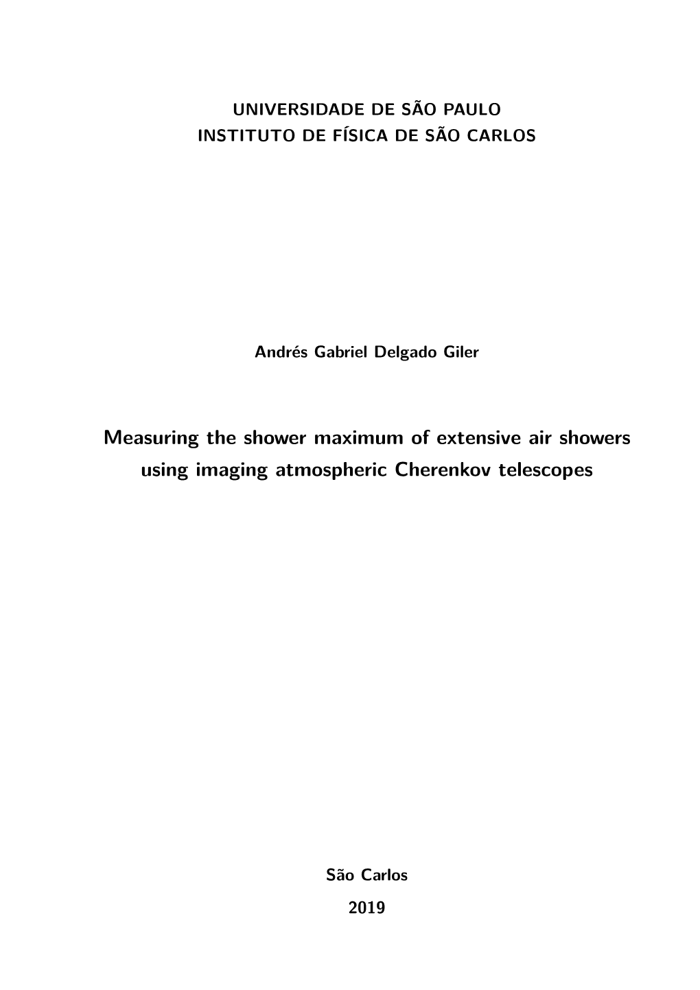 Measuring the Shower Maximum of Extensive Air Showers Using Imaging Atmospheric Cherenkov Telescopes