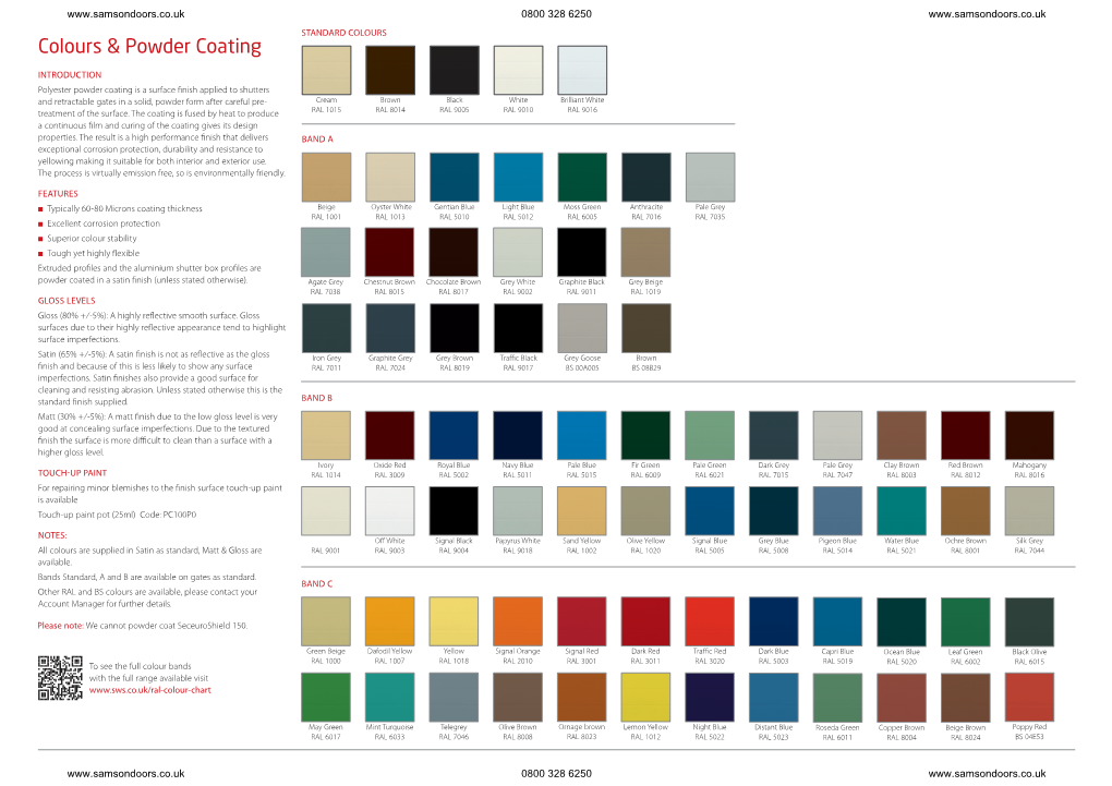 Sws Seceuroshield Colour Chart - Docslib