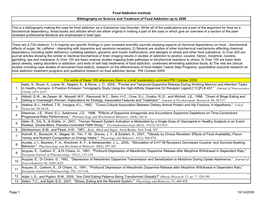 Food Addiction Institute Page 1 10/14/2009 Bibliography On
