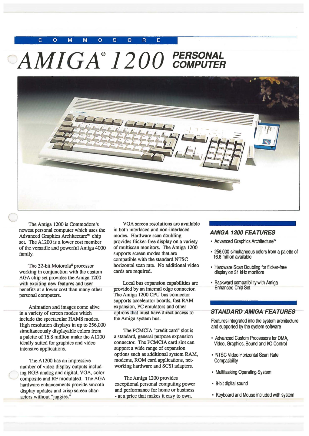 Amiga® 1200 Computer