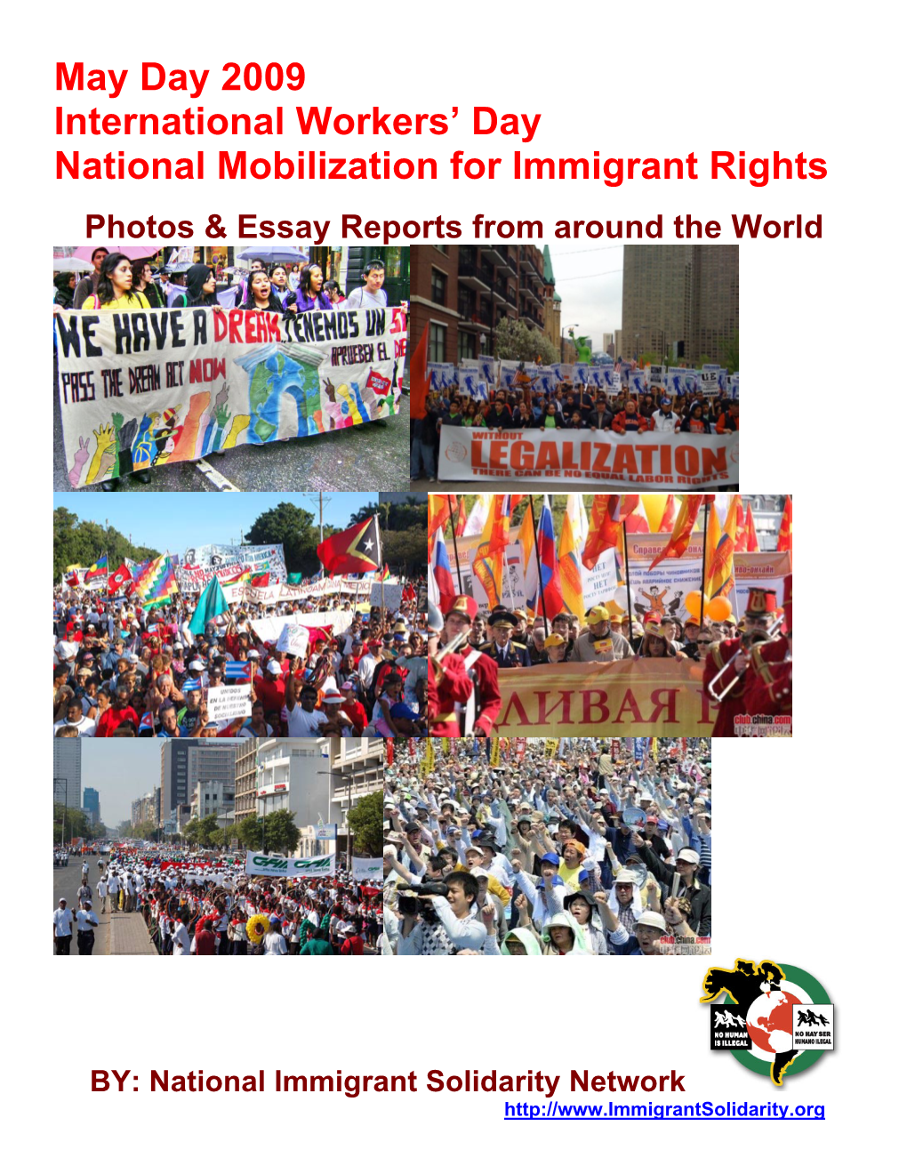 May Day 2009 International Workers' Day National Mobilization For