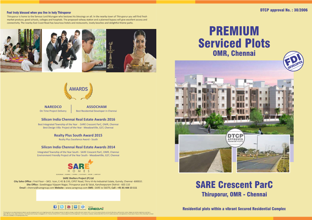 PREMIUM Serviced Plots OMR, Chennai