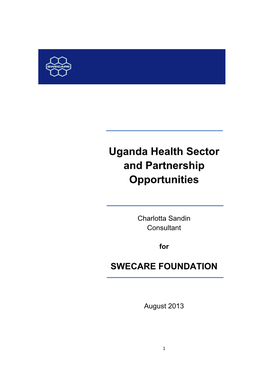 Uganda Health Sector and Partnership Opportunities