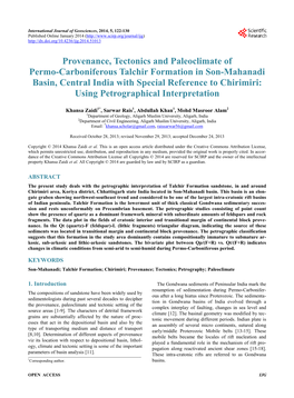 Provenance, Tectonics and Paleoclimate of Permo