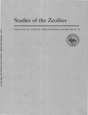 Studies of the Zeolites Composition of Zeolites of the Natrolite Group and Compositional Relations Among Thomsonites Gonnardites, and Natrolites