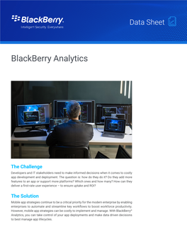 Blackberry Analytics