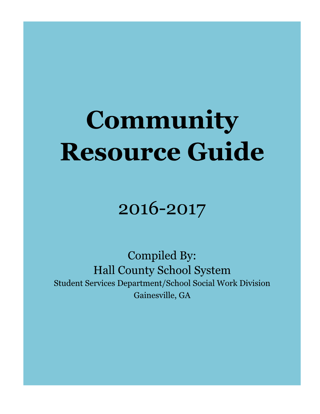 Community Resource Guide