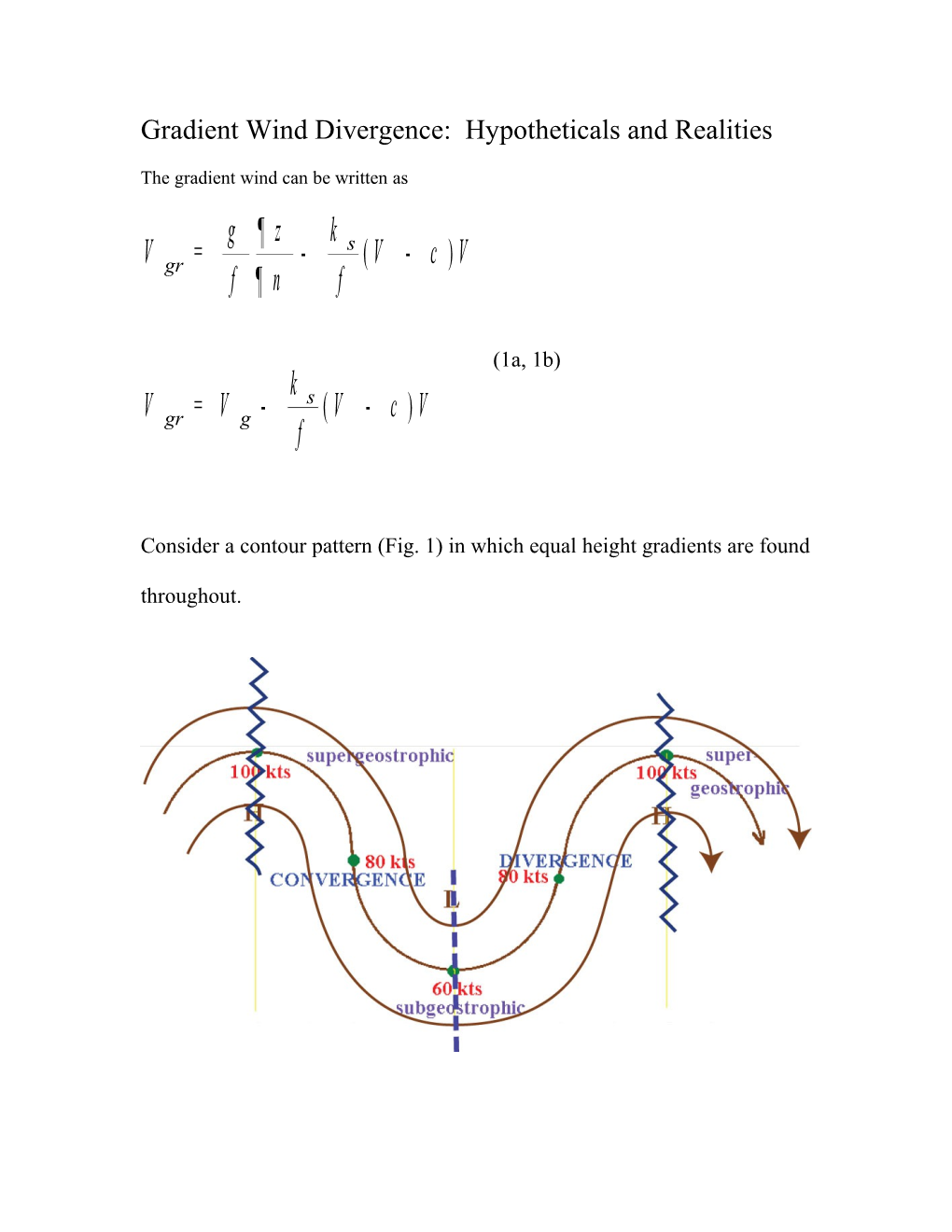 Gradient Wind Divergence: Hypotheticals and Realities