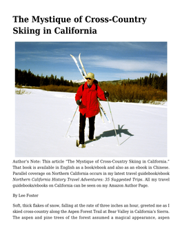The Mystique of Cross-Country Skiing in California