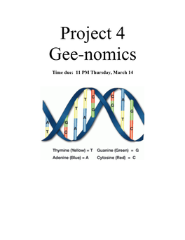 Project 4 Gee-Nomics