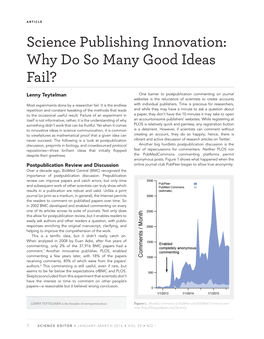 Science Publishing Innovation: Why Do So Many Good Ideas Fail?