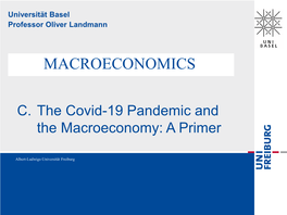 ADVANCED MACROECONOMICS I Oliver Landmann