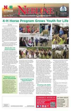 4-H Horse Program Grows Youth for Life