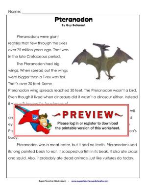 Pteranodon by Guy Belleranti