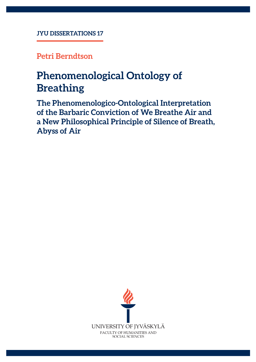 Phenomenological Ontology of Breathing