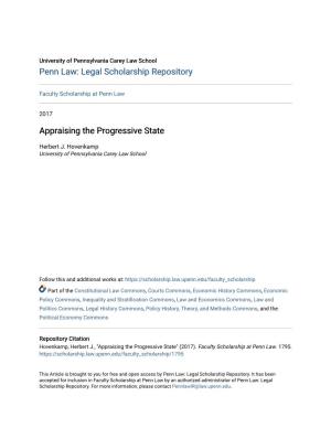 Appraising the Progressive State