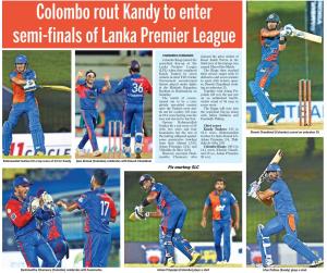 Colombo Rout Kandy to Enter Semi-Finals of Lanka Premier League