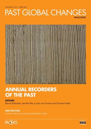 Annual Recorders of the Past