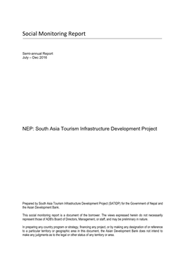 39399-013: South Asia Tourism Infrastructure Development Project