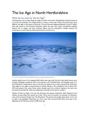 The Ice Age in North Hertfordshire