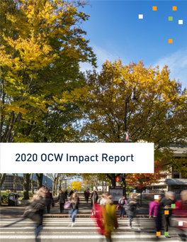 2020 OCW Impact Report Contents