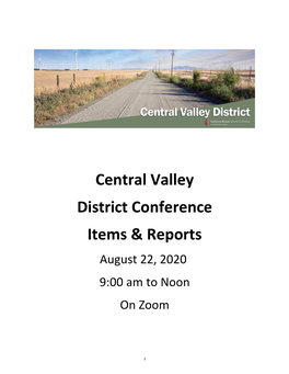 District Conference August 22, 2020