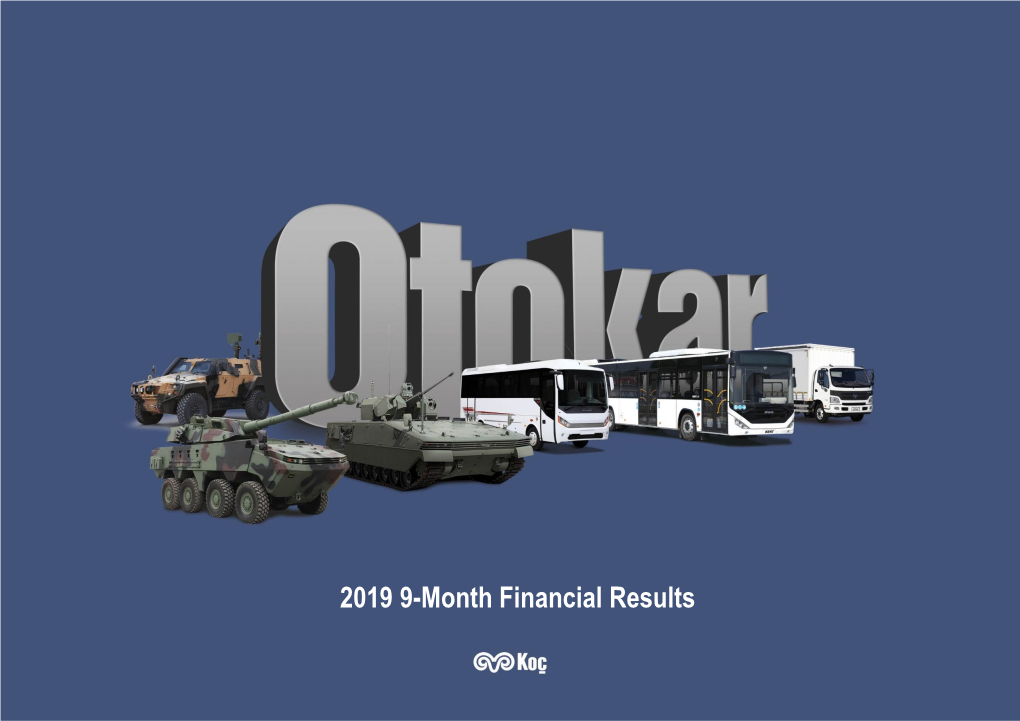 2019 9-Month Financial Results INTRODUCTION