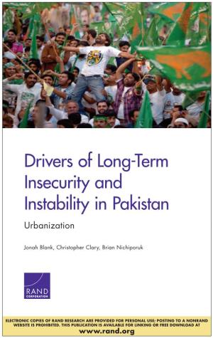 Drivers of Long-Term Insecurity and Instability in Pakistan: Urbanization