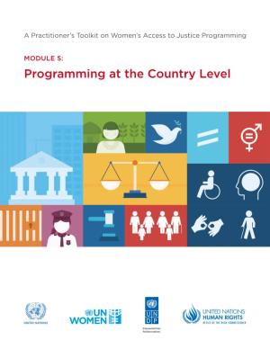 MODULE 5: Programming at the Country Level PUBLISHED BY