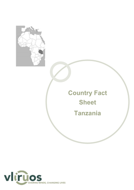 Country Fact Sheet Tanzania