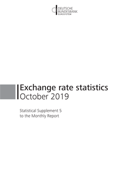 Exchange Rate Statistics October 2019