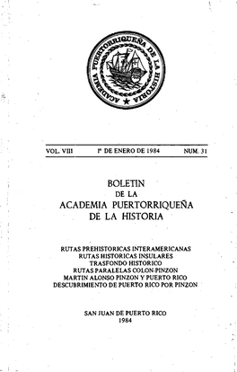 Boletin ' Academia Puertorriqueña '