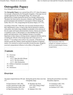 Ostrogothic Papacy - Wikipedia, the Free Encyclopedia
