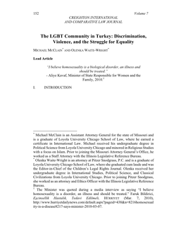 The LGBT Community in Turkey: Discrimination, Violence, and the Struggle for Equality