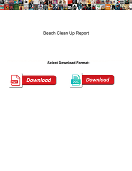 Beach Clean up Report