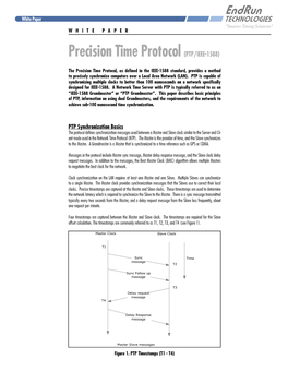 Precision Time Protocol (PTP/IEEE-1588)
