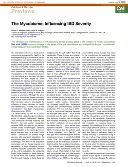 Influencing IBD Severity