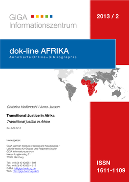 Transitional Justice in Afrika